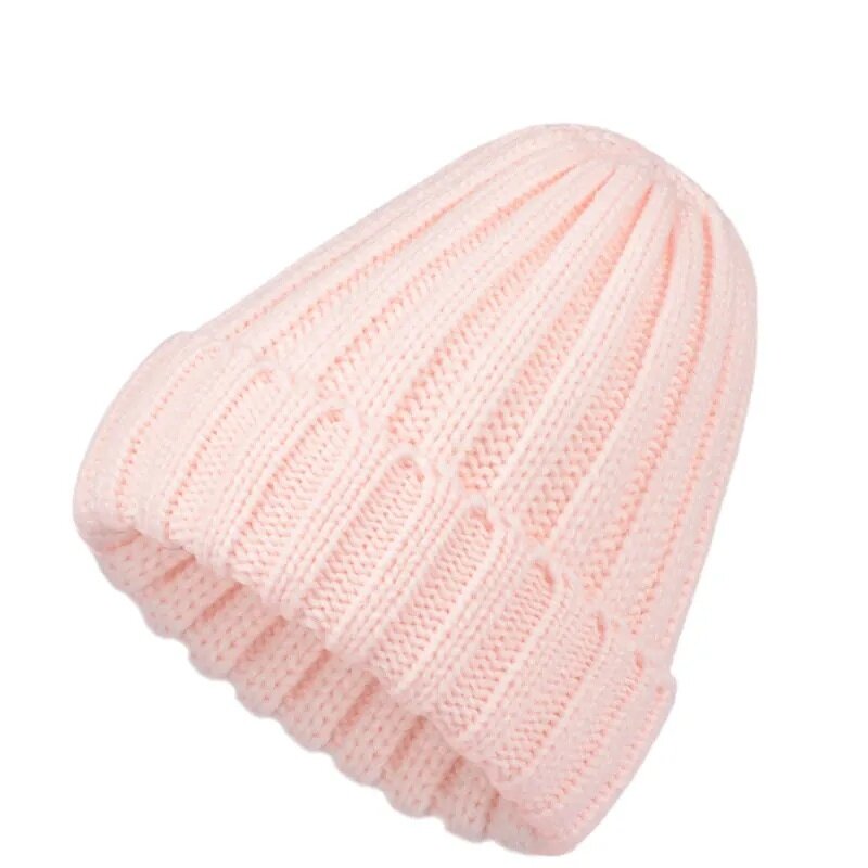 Beanie Hat Manufacturer - Customized Thick Knit 100% Acrylic with Turned-up Edge