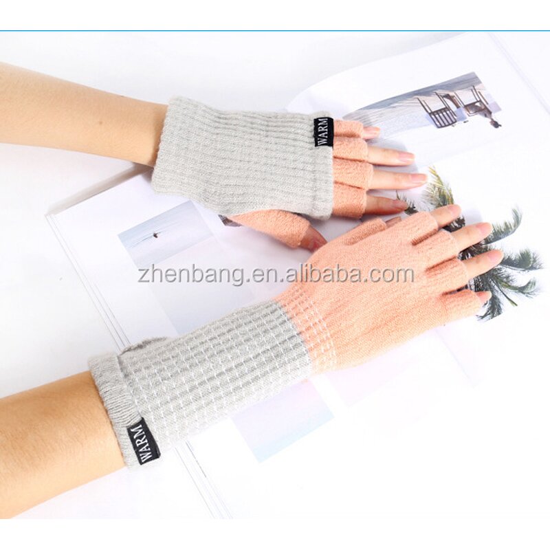 Touch Screen Gloves Manufacturer - New Style Knitting Wool Cute Fingerless