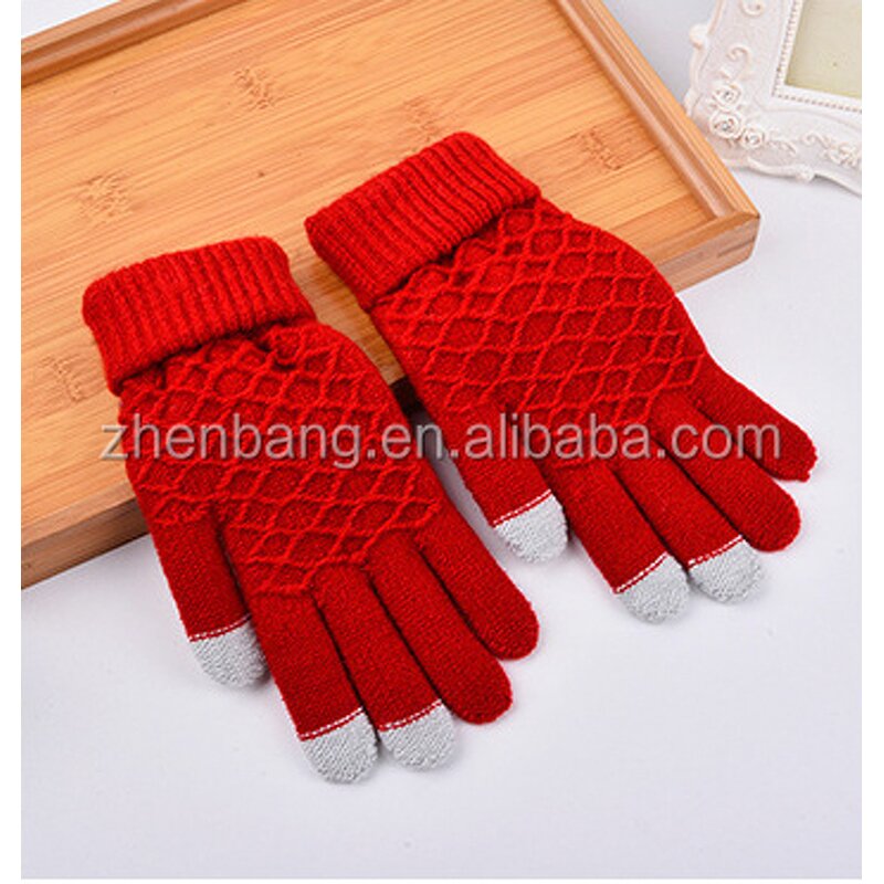 Touch Screen Gloves Manufacturer - New Style Knitting Wool Cute Fingerless