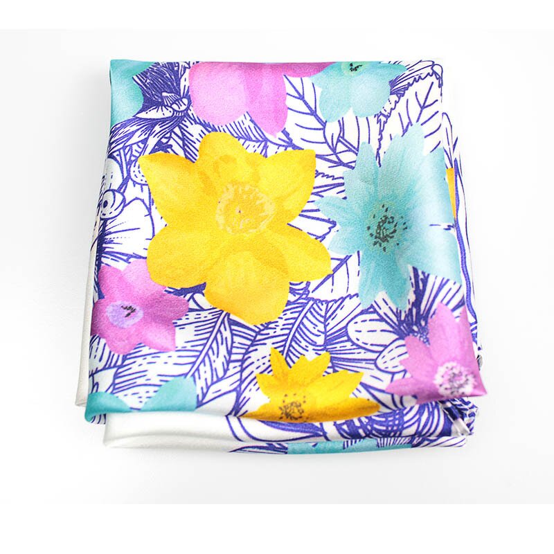 Polyester Scarf Factory - Custom Logo Print Hand Rolled Personalized Silk