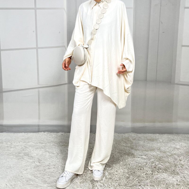 Muslim Abaya Set Manufacturer - New Modest Fancy Ramadan Eid Turkish Polyester