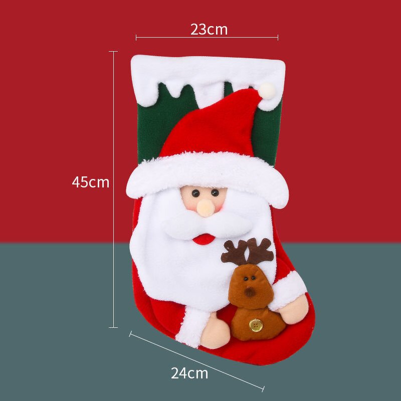 Christmas Stockings Factory - Snowman Snowflake Garland Vintage Beautiful Mesh