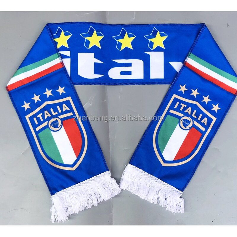 Soccer Scarf Set Manufacturer - Custom Knitted Neck Fan Football Scarf Hat