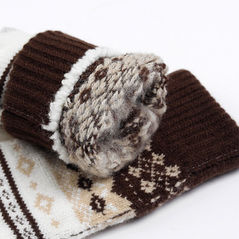 Touch Screen Gloves Manufacturer - Winter Snow Flower Printing Keep Warm