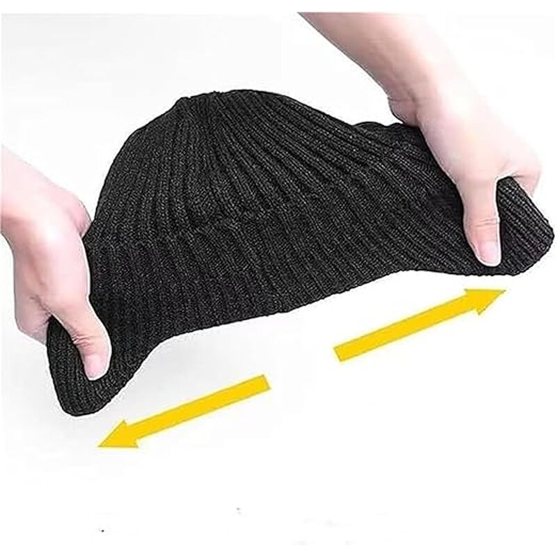 Knitted Hat Manufacturer - Custom Elastic Warm Ear Protection with Brim