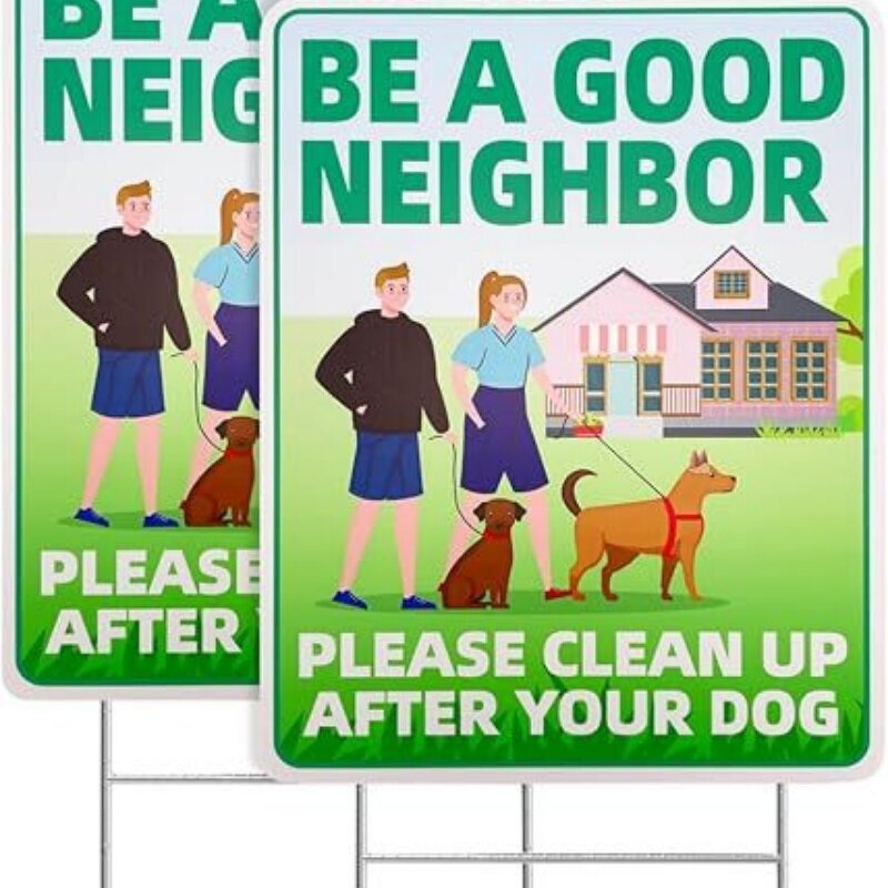 Lawn Signs Manufacturer - Custom PVC Eco-Friendly Cartoon H-Stakes Yard