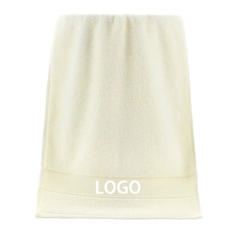 Bath Towel Factory - Customized Embroidery Logo Woven Cotton Thickened Comfortable