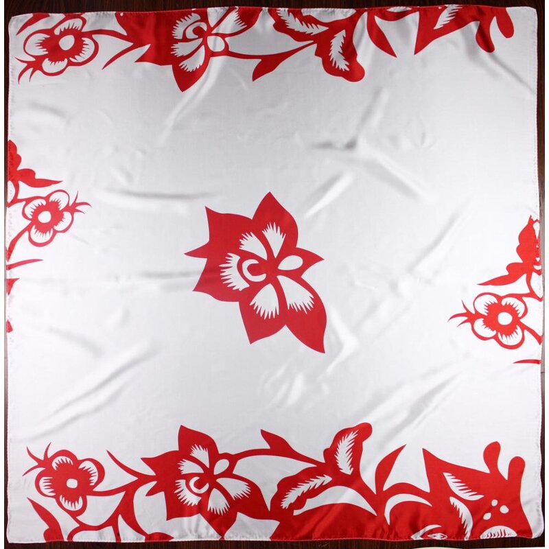 Silk Scarf Factory - Customized Chinese Style Lady Digital Print Silk