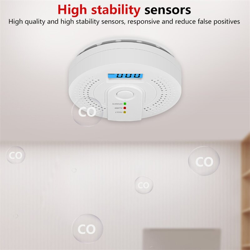 Carbon Monoxide Monitor Manufacturer - LED Indicator Smart Portable CO Gas Alarm