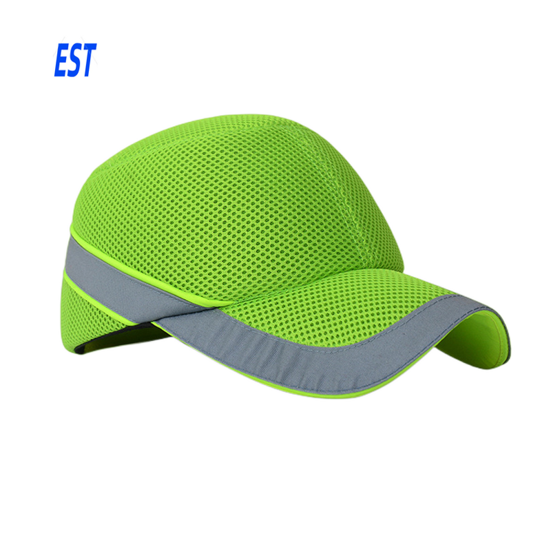 Safety Bump Cap Manufacturer - Breathable Mesh Fluorescent Green Reflective ABS