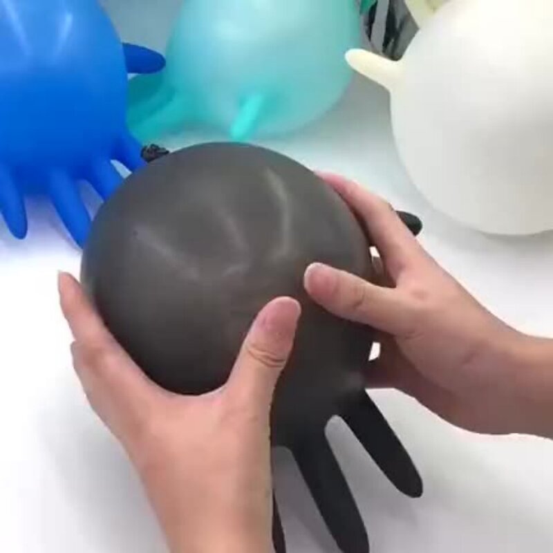 Disposable Nitrile Gloves Manufacturer - INTCO Black NBR Waterproof Non-slip Textured