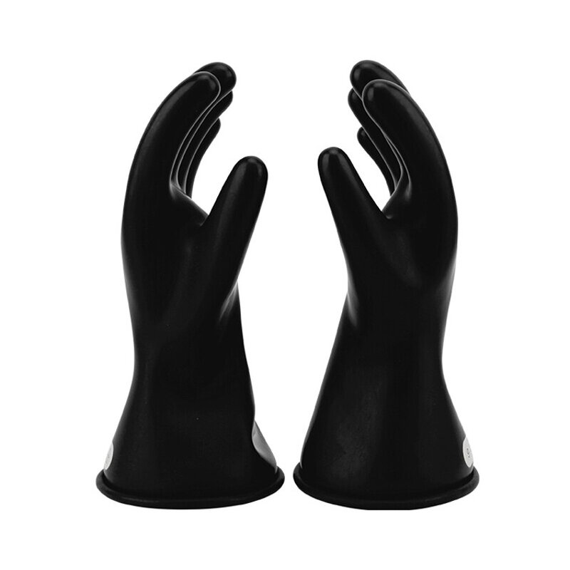 Insulating Safety Gloves Manufacturer - Shuangan Black Latex Rubber 500V Class 00 Electrician