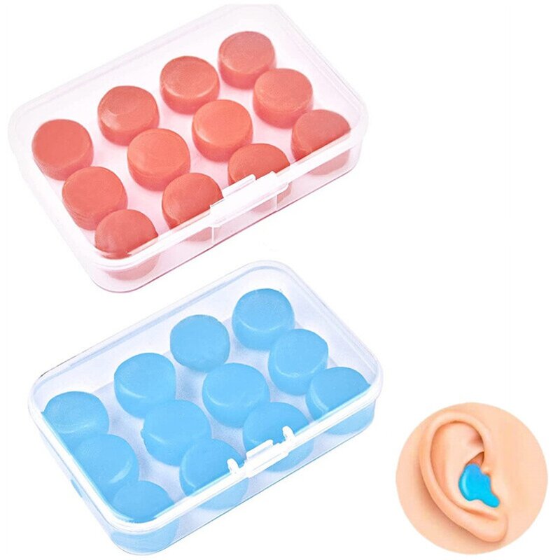 Earplugs Manufacturer - 12 Pcs Reusable Waterproof Silicone Gel for Swimming