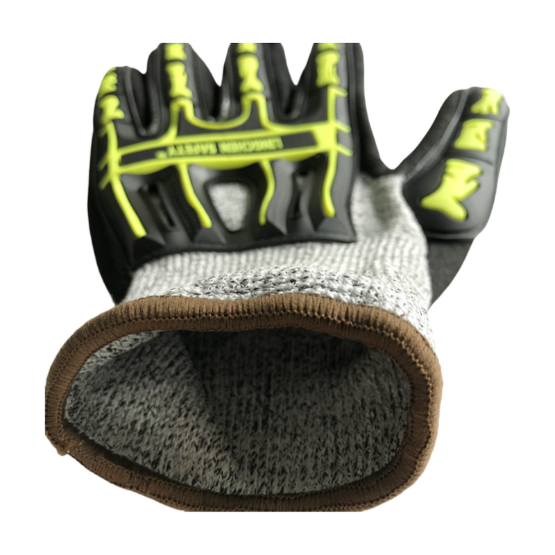 Cut Resistant Gloves Manufacturer - TPR Nitrile Coated Palm Anti Impact Vibration