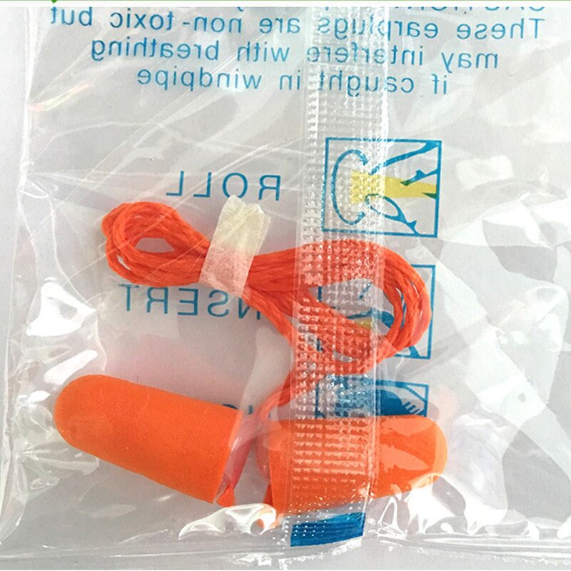 Sleep Earplugs Manufacturer - Corded PU Foam Sound Insulation Antinoise 1110 Filter