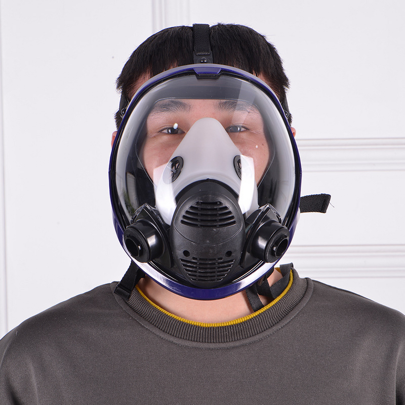 Protective Respirator Mask Manufacturer - Silicone Full Face Ball Design for Spray