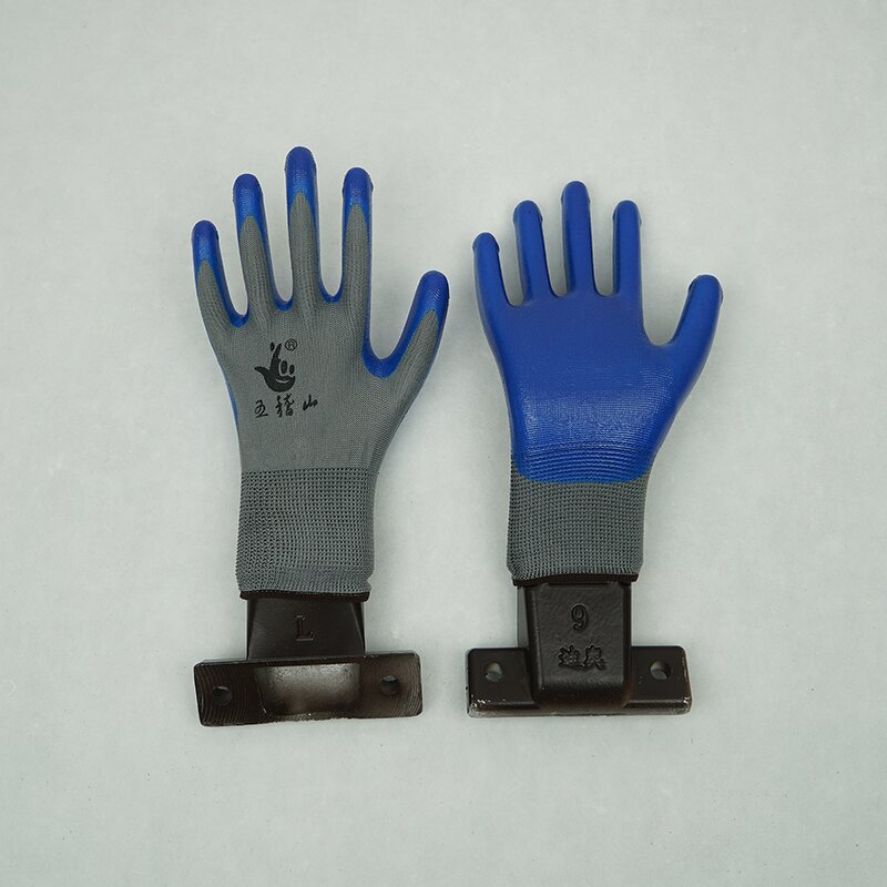 Full Finger Gloves Manufacturer - Best Selling 13-Needle Craft Gray Gauze Orchid