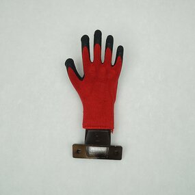 Safety Gloves Manufacturer - Wholesale 10-needle Craft Red Gauze Black Latex