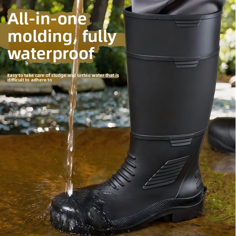 High-Top Rain Boots Factory - Men's Summer Steel-Toe Anti-Smash Stab-Proof