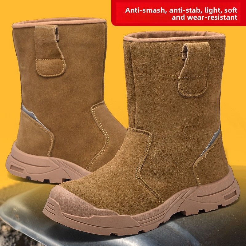 Welding Shoes Manufacturer - 2025 Cowhide Suede Anti-Smash Anti-Puncture