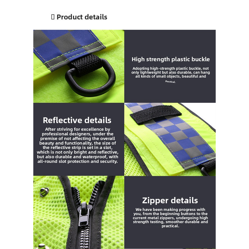 Reflective Protective Vest Manufacturer - Multi-Functional for Security Motorcycle