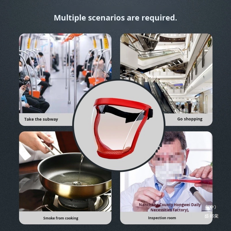 Face Shield Factory - Highly Transparent PC High-Definition Dust-Proof Anti-Fog
