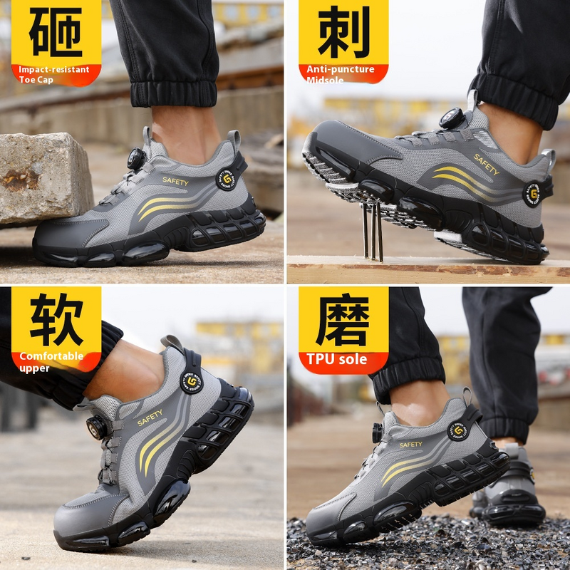 Work Shoes Manufacturer - Men's Anti-Smash Anti-Stab 4.0 Kevlar Safety Shoes