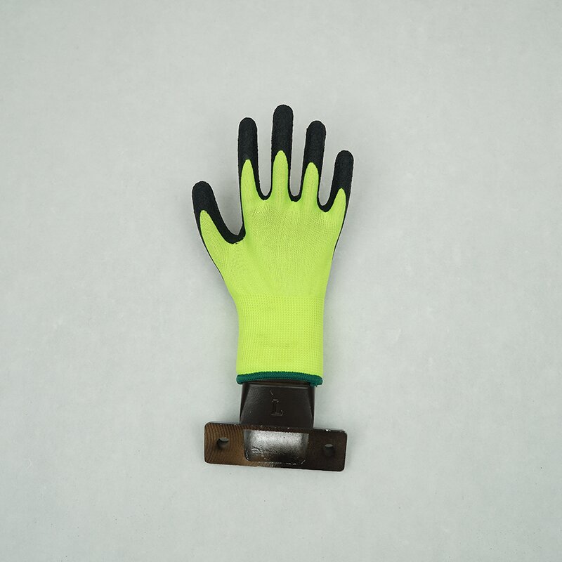 Safety Gloves Factory - China Factory Price 13-Gauge Fluorescent Yellow Black