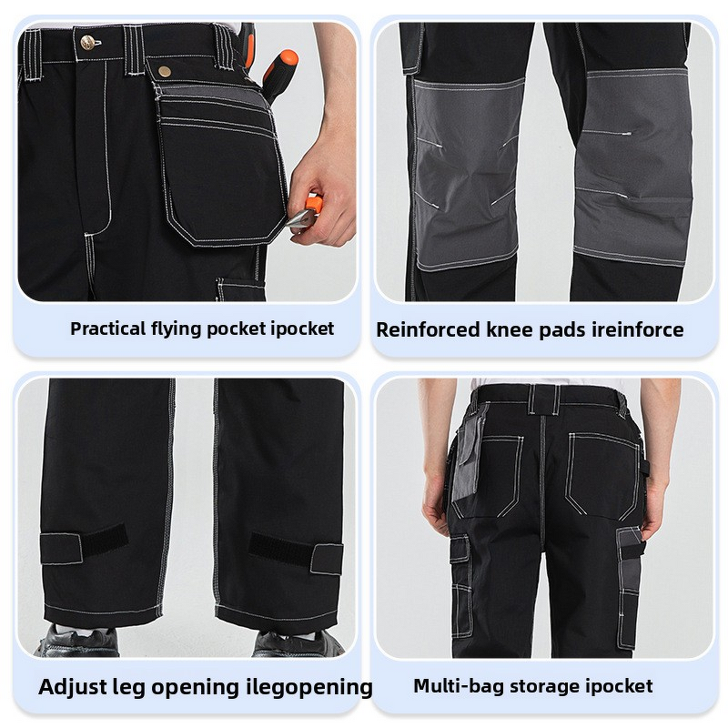Safety Pants Factory - Durable Multi-Pocket Detachable Fly for Workshop