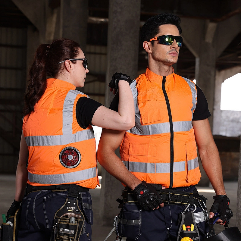 Cooling Vest Factory - Summer with Reflective Strip Outdoor Safety Logo