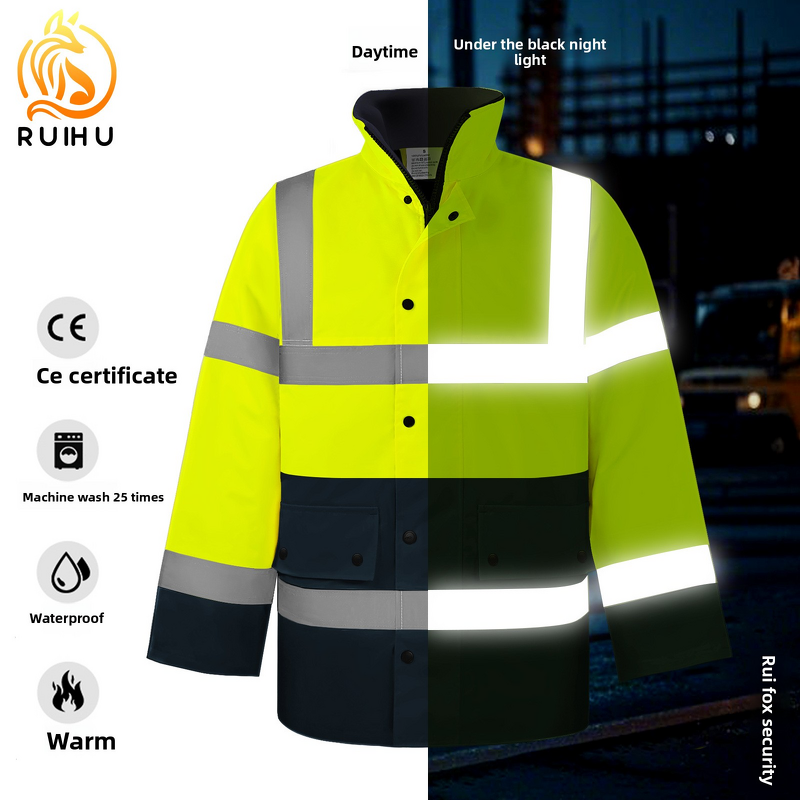 Reflective Safety Jacket Manufacturer - European Standard ANSI Class 2 Waterproof