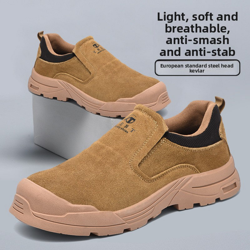 Welding Shoes Manufacturer - 2025 New Men's Mesh Upper Odor-Resistant Slip-On