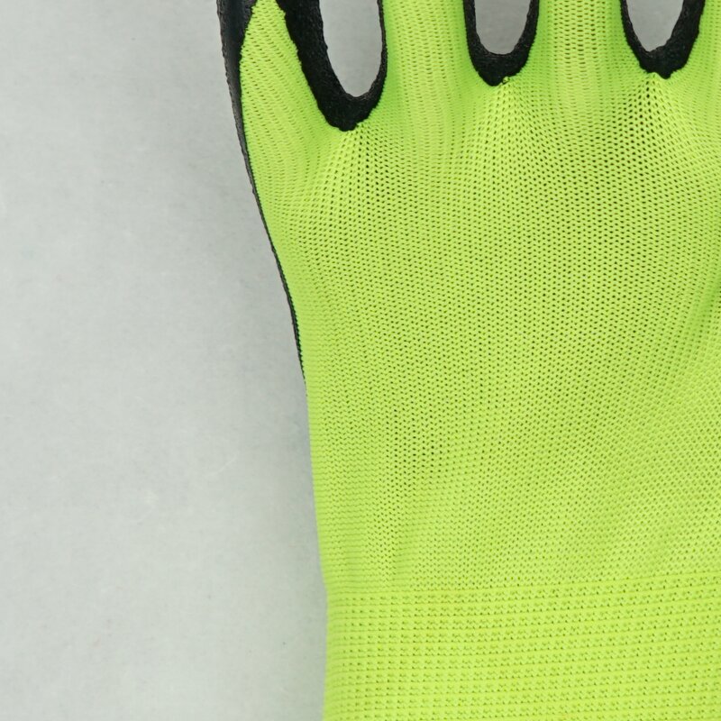 Safety Gloves Factory - China Factory Price 13-Gauge Fluorescent Yellow Black