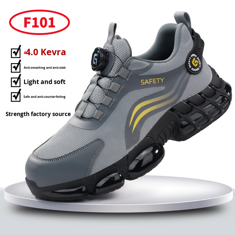 Work Shoes Manufacturer - Men's Anti-Smash Anti-Stab 4.0 Kevlar Safety Shoes