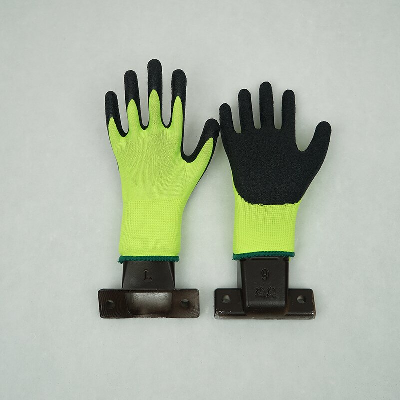 Safety Gloves Factory - China Factory Price 13-Gauge Fluorescent Yellow Black