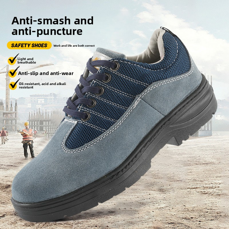 Protective Footwear Factory - Men's Low-Top with Steel Toe Anti-Smash Anti-Safety