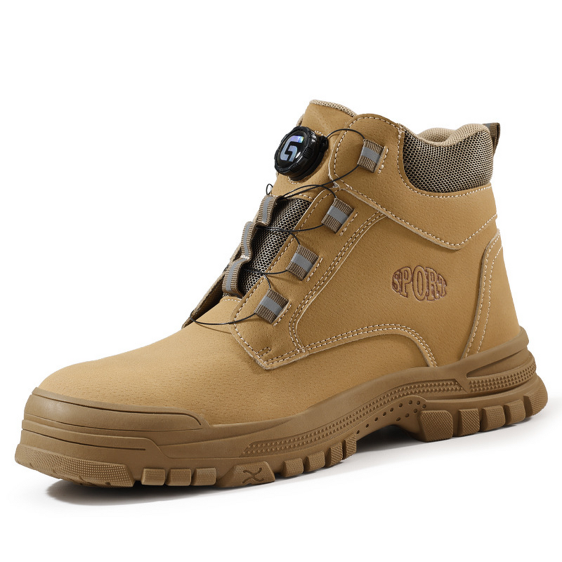 Work Shoes Manufacturer - Men's Mesh Upper Anti-Smash Anti-Puncture Summer