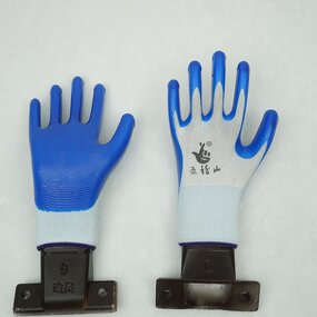 Protective Gloves Factory - Best Price 13-needle Craft Blue Latex Abrasion