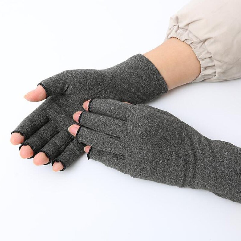 Fingerless Gloves Manufacturer - Sport Therapy Seamless Stitching Arthritis Gloves for Outdoor