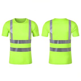 Safety Polo Shirts Manufacturer - Custom Fluorescent Green High Visibility Reflective