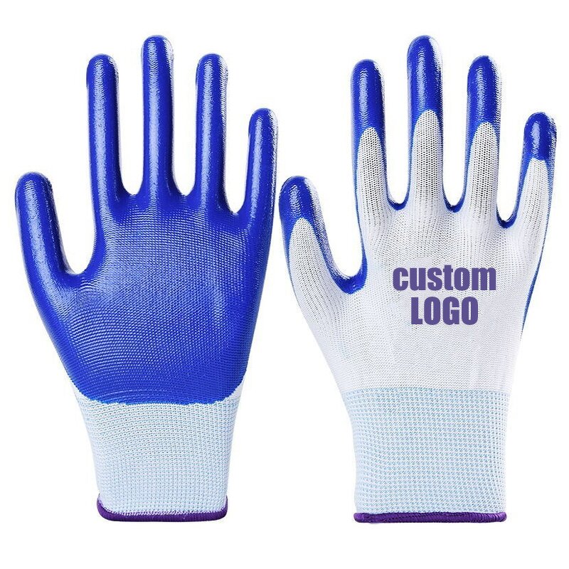 Work Gloves Manufacturer - Wholesale Anti Slip Nylon Nitrile Smooth Coated Breathable