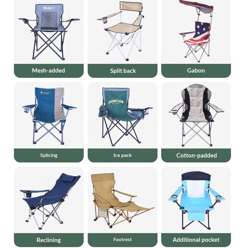Folding Stool Manufacturer - Portable Fishing Chair Oxford Fabric Camping Garden Sitting