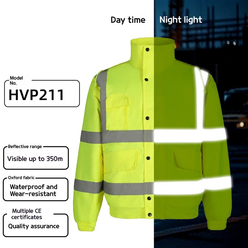 Reflective Jackets Manufacturer - Oxford Winter Waterproof Windproof Breathable for Traffic Duty