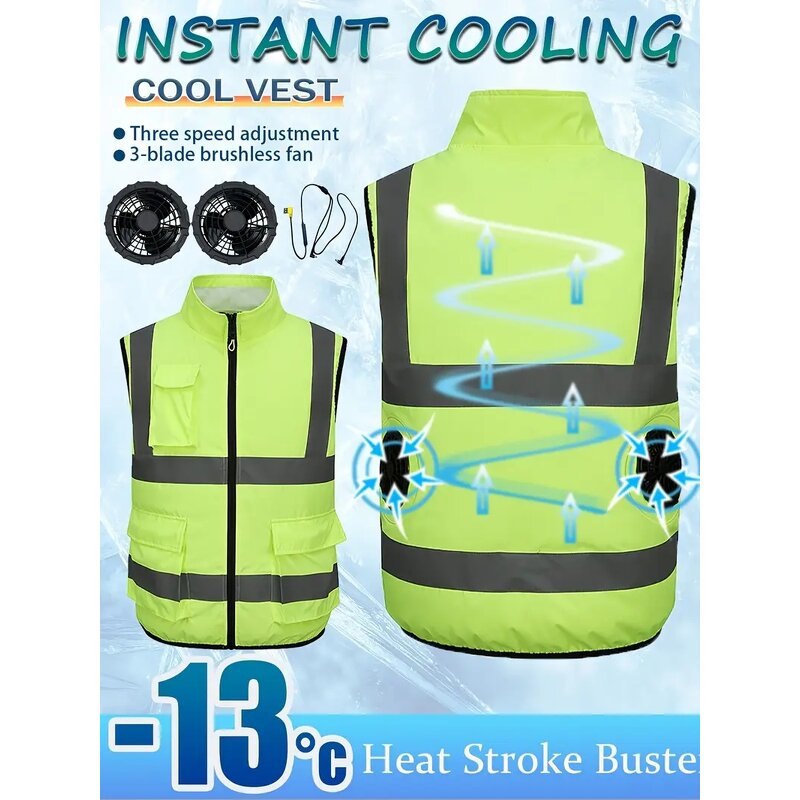 Cooling Vest Manufacturer - Wholesale Portable Unisex USB-Powered Air Conditioning with Fans