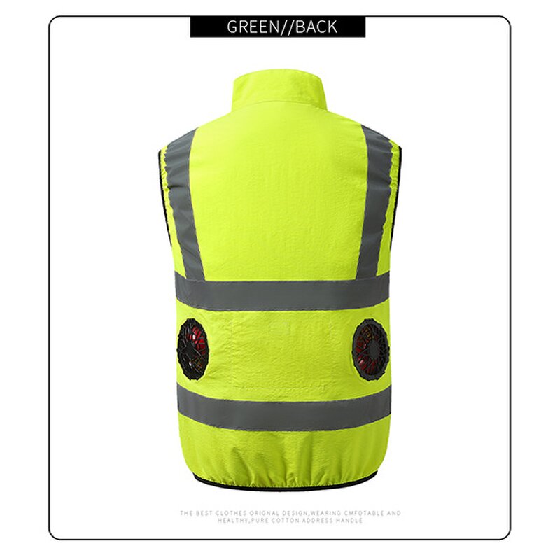 Cooling Vest Manufacturer - Unisex USB-Powered Wearable Outdoor Air Condition Reflective Jacket