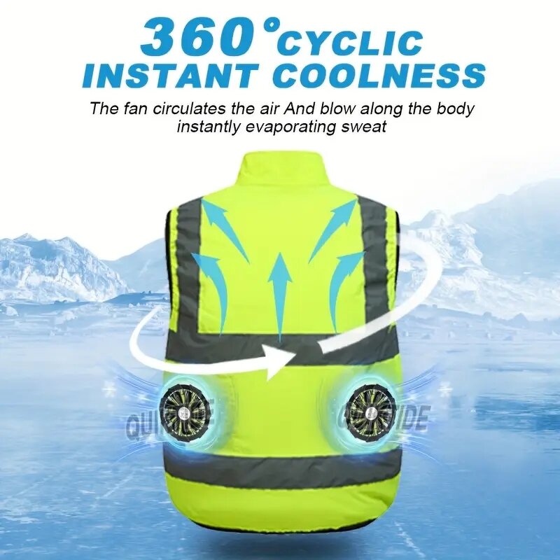 Cooling Vest Manufacturer - Wholesale Portable Unisex USB-Powered Air Conditioning with Fans