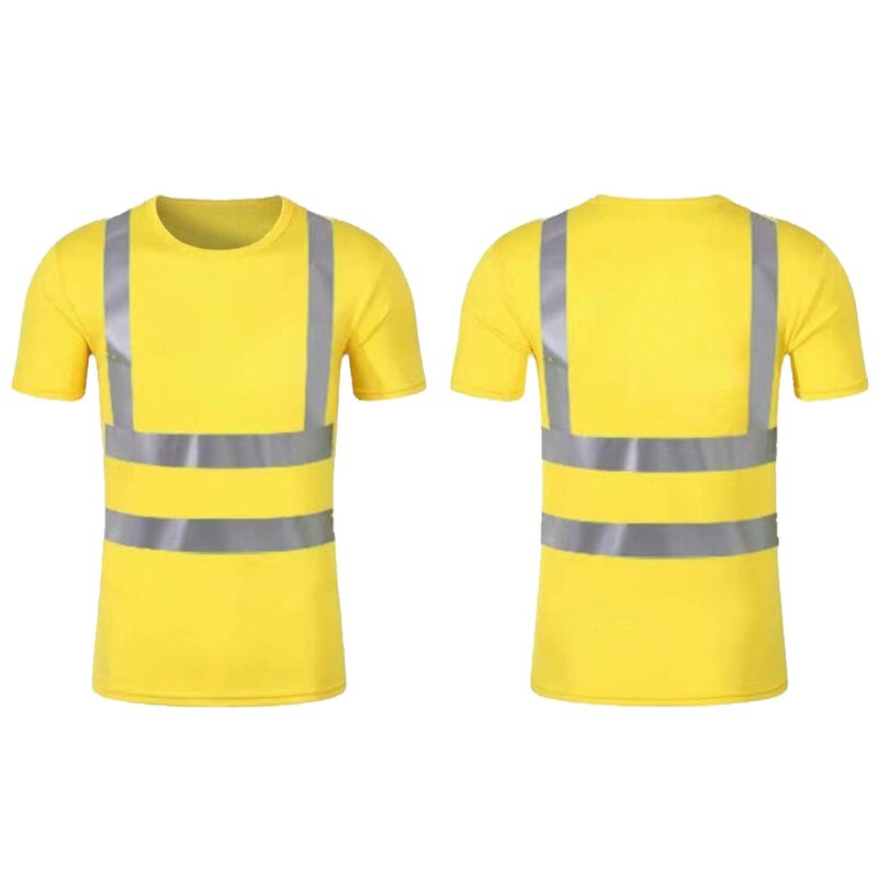 Safety Polo Shirts Manufacturer - Custom Fluorescent Green High Visibility Reflective