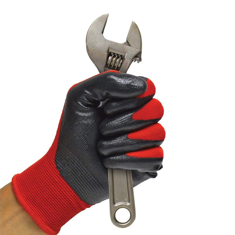 Garden Gloves Manufacturer - Customized Construction Nitrile Coated Custom Printed