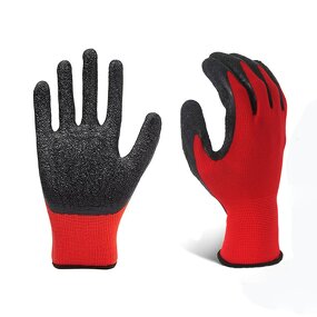 Work Gloves Manufacturer - Hot Sell Latex Crinkle Grip 13Gauge Nylon Construction