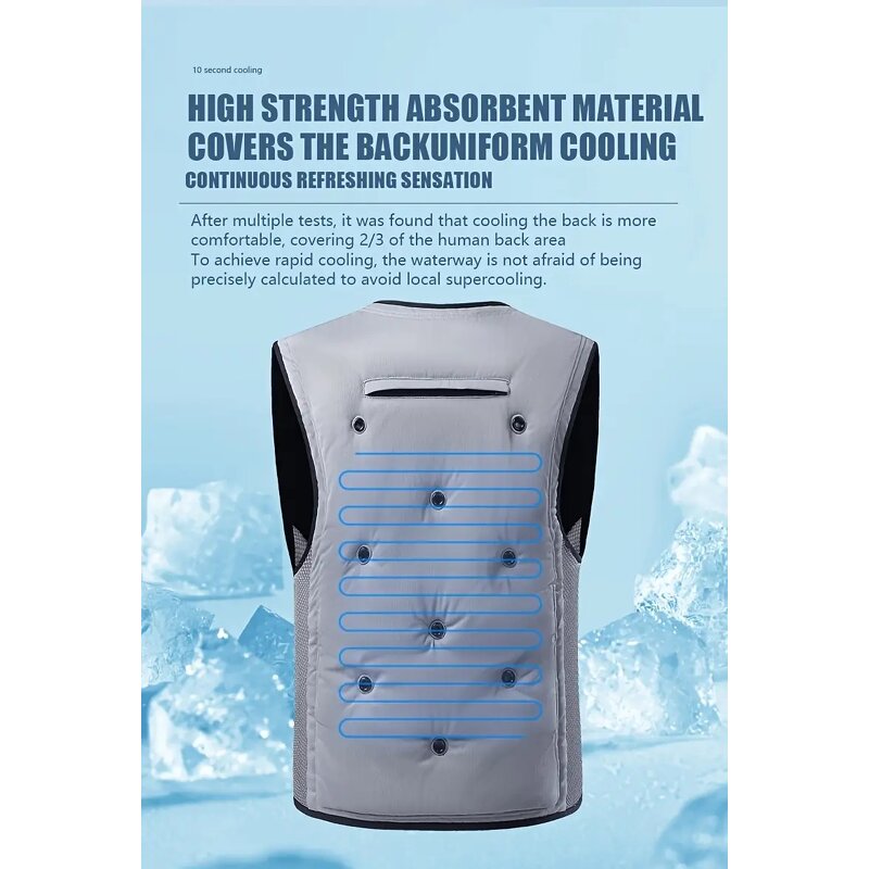 Cooling Vest Manufacturer - New Style Water Evaporation Physical Outdoor Construction